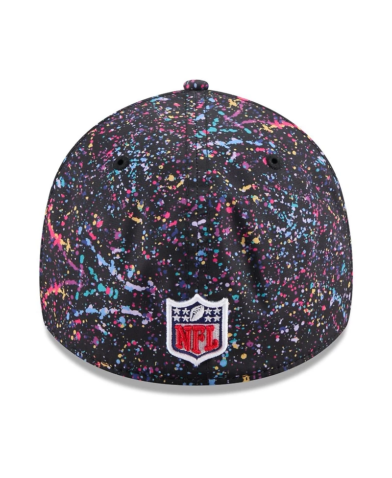 New Era Men's Black San Francisco 49ers 2025 Nfl Crucial Catch 39THIRTY Flex Hat