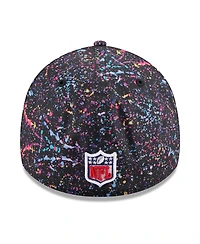 New Era Men's Black San Francisco 49ers 2025 Nfl Crucial Catch 39THIRTY Flex Hat