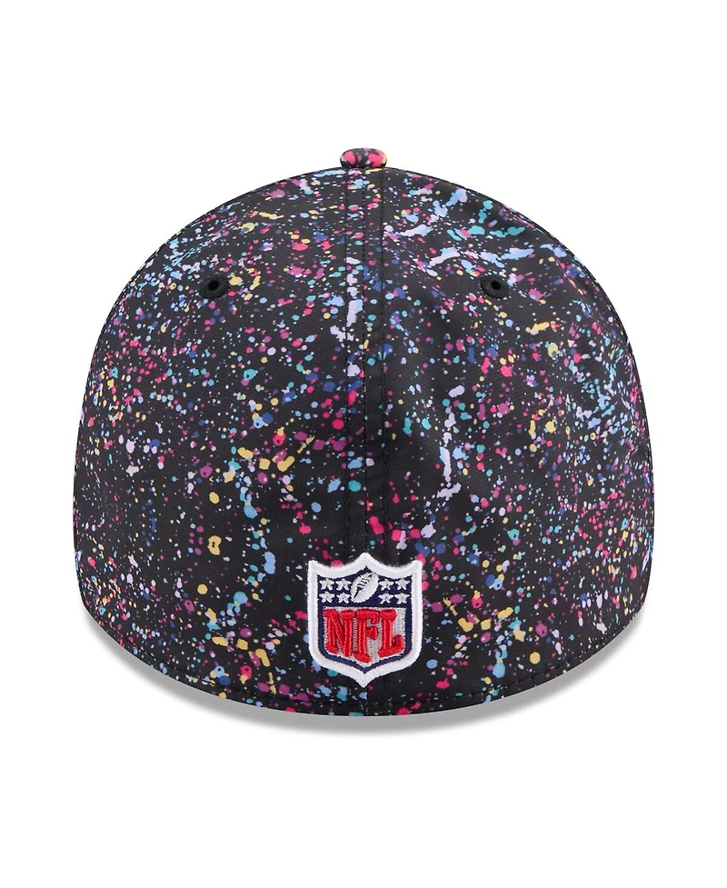 New Era Men's Black Philadelphia Eagles 2025 Nfl Crucial Catch 39THIRTY Flex Hat