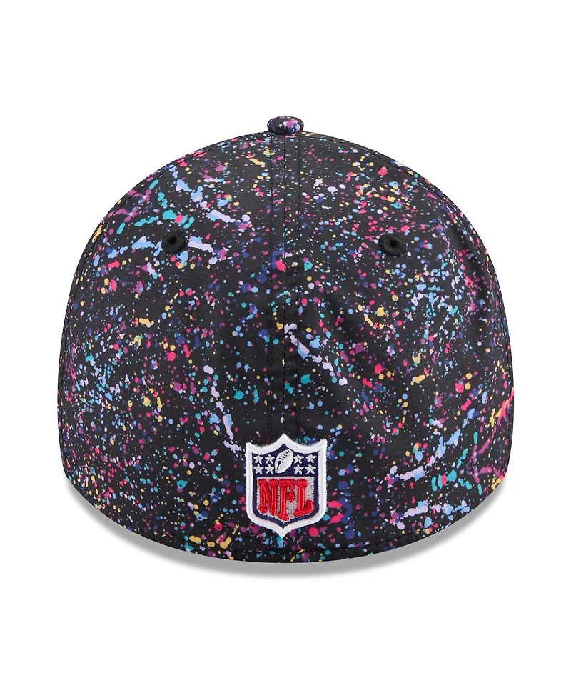 New Era Men's Black Orleans Saints 2025 Nfl Crucial Catch 39THIRTY Flex Hat