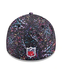 New Era Men's Black Orleans Saints 2025 Nfl Crucial Catch 39THIRTY Flex Hat