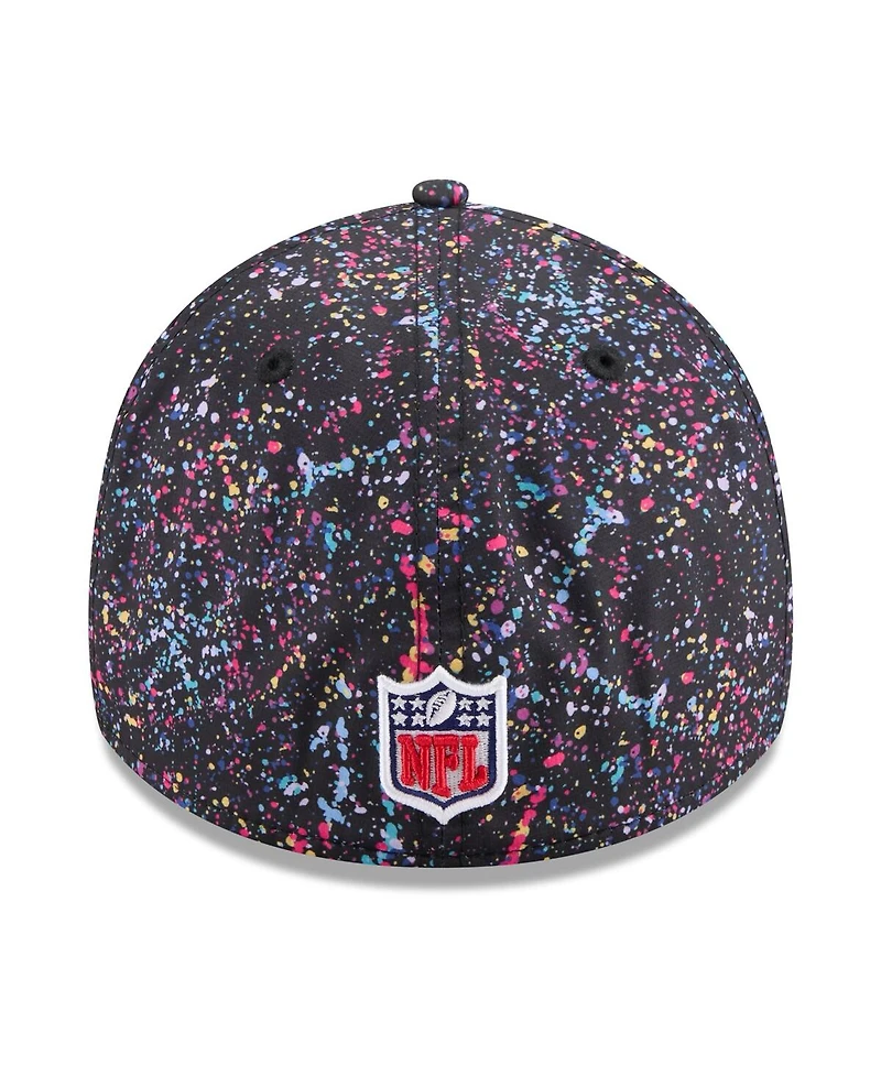 New Era Men's Black Detroit Lions 2025 Nfl Crucial Catch 39THIRTY Flex Hat
