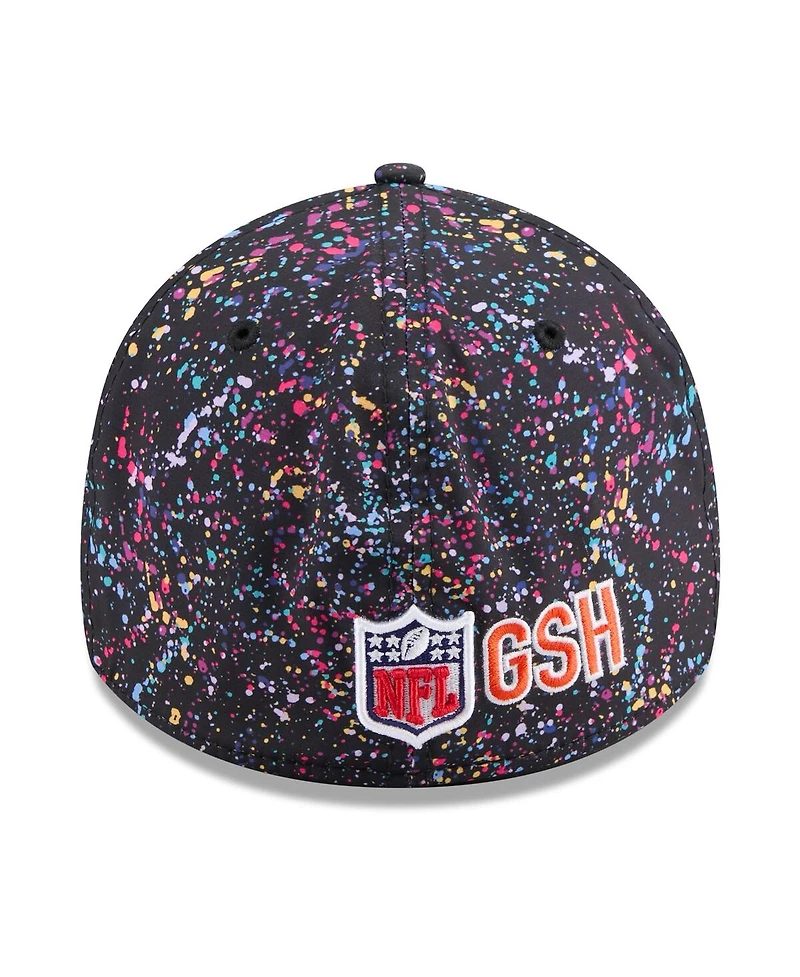 New Era Men's Black Chicago Bears 2025 Nfl Crucial Catch 39THIRTY Flex Hat