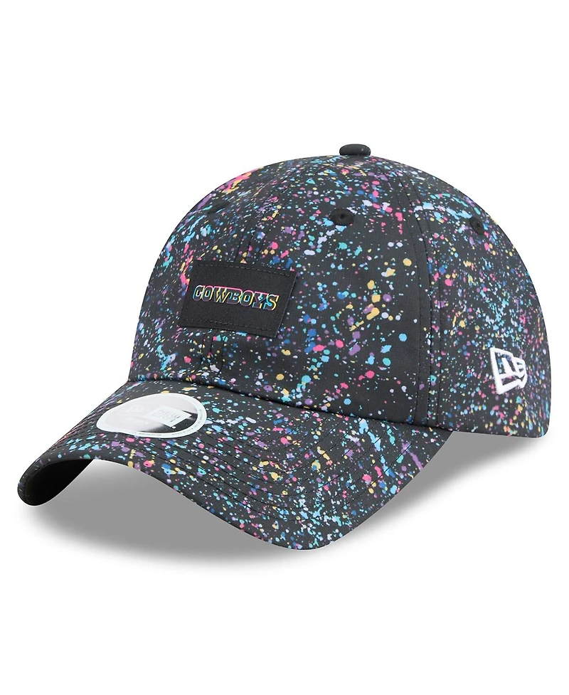 New Era Women's Black Dallas Cowboys 2025 Nfl Crucial Catch Pony Tail Adjustable Hat
