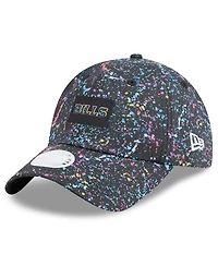 New Era Women's Black Buffalo Bills 2025 Nfl Crucial Catch Pony Tail Adjustable Hat