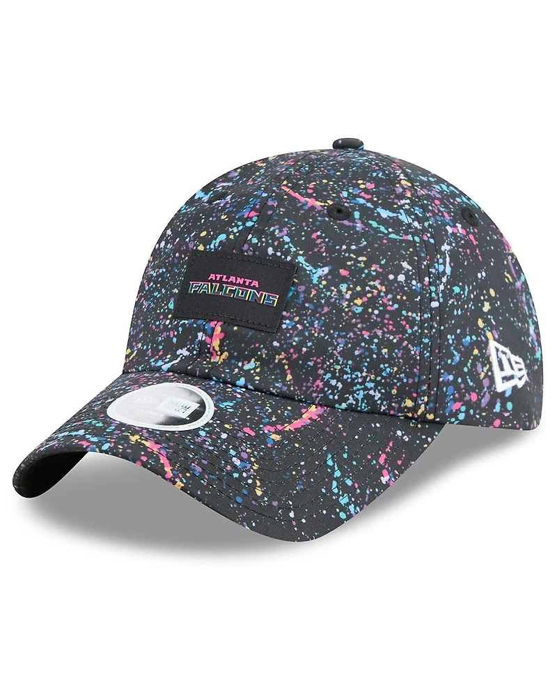 New Era Women's Black Atlanta Falcons 2025 Nfl Crucial Catch Pony Tail Adjustable Hat