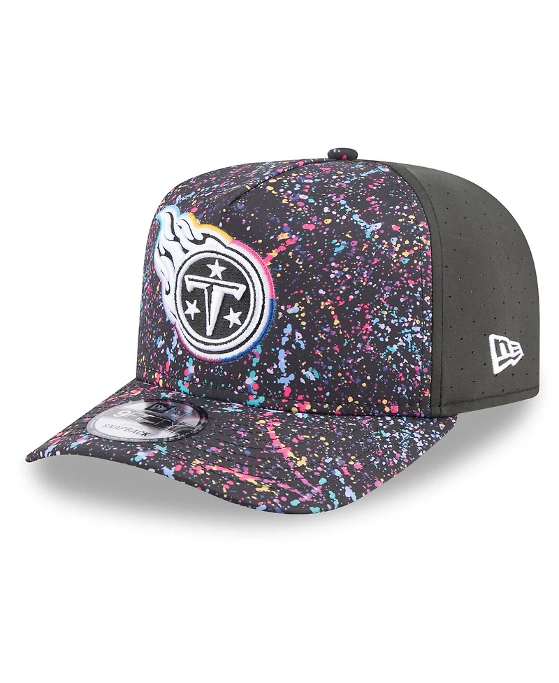 New Era Men's Black Tennessee Titans 2025 Nfl Crucial Catch A-Frame 9FIFTY Snapback Hat