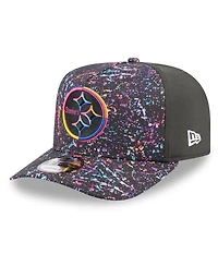 New Era Men's Black Pittsburgh Steelers 2025 Nfl Crucial Catch A-Frame 9FIFTY Snapback Hat