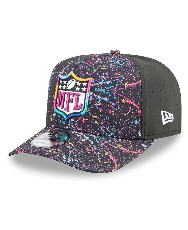 New Era Men's Black Shield Logo 2025 Nfl Crucial Catch A-Frame 9FIFTY Snapback Hat
