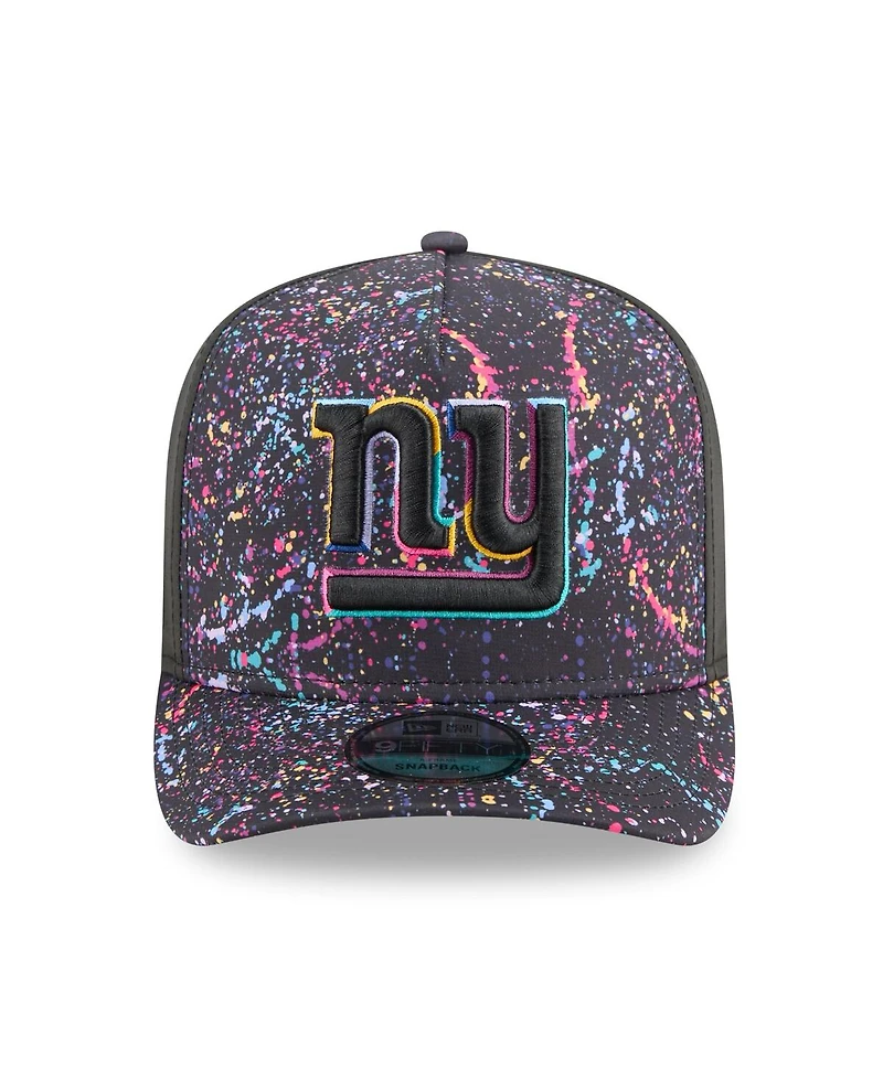 New Era Men's Black New York Giants 2025 Nfl Crucial Catch A-Frame 9FIFTY Snapback Hat