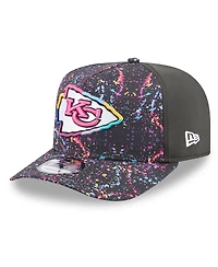 New Era Men's Black Kansas City Chiefs 2025 Nfl Crucial Catch A-Frame 9FIFTY Snapback Hat
