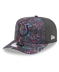 New Era Men's Black Indianapolis Colts 2025 Nfl Crucial Catch A-Frame 9FIFTY Snapback Hat