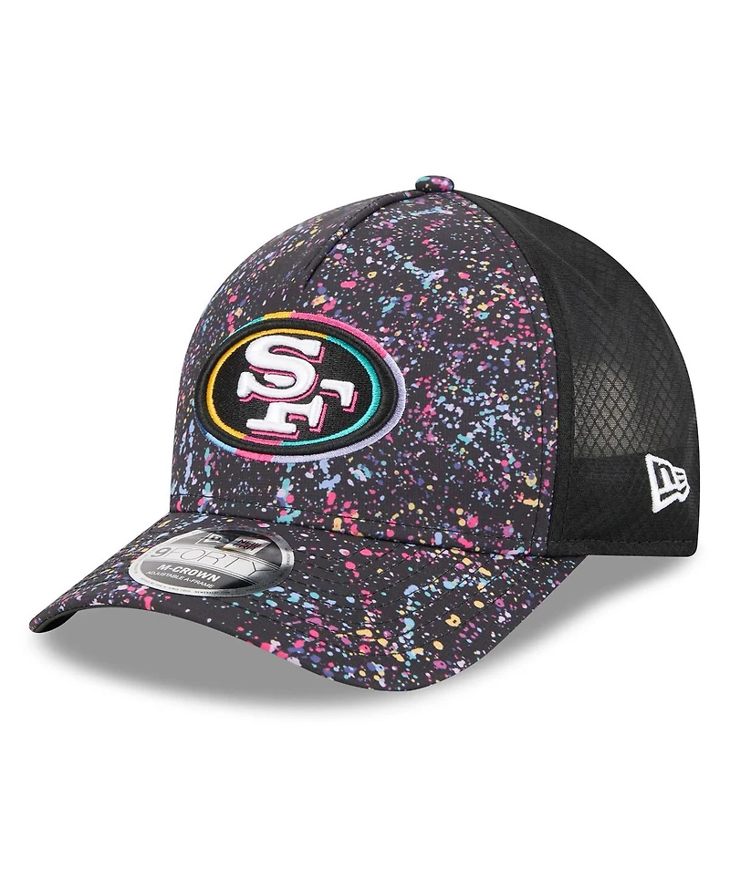 New Era Men's Black San Francisco 49ers 2025 Nfl Crucial Catch 9FORTY Adjustable Hat
