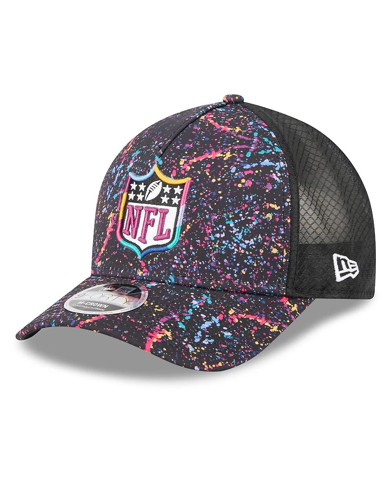 New Era Men's Black Shield Logo 2025 Nfl Crucial Catch 9FORTY Adjustable Hat