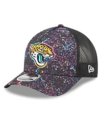 New Era Men's Black Jacksonville Jaguars 2025 Nfl Crucial Catch 9FORTY Adjustable Hat