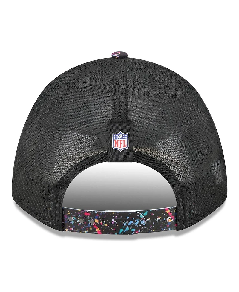 New Era Big Boys and Girls Black New England Patriots 2025 Nfl Crucial Catch 9FORTY Adjustable Hat