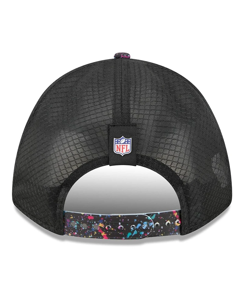 New Era Big Boys and Girls Black Green Bay Packers 2025 Nfl Crucial Catch 9FORTY Adjustable Hat