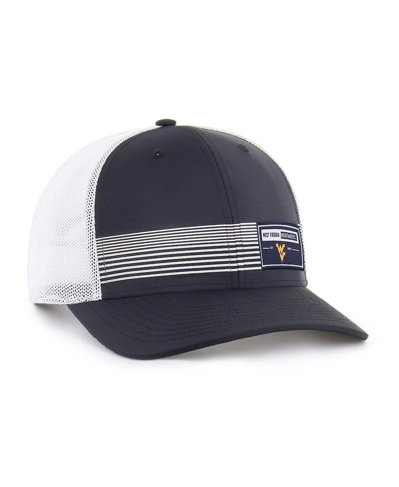 '47 Brand Men's Navy West Virginia Mountaineers Rangefinder Brrr Trucker Adjustable Hat