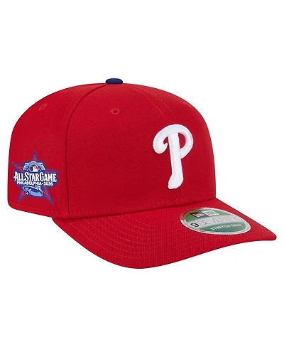 New Era Men's Red Philadelphia Phillies 2026 All-Star Game Side Patch 9SEVENTY Adjustable Hat