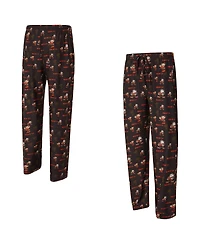 Concepts Sport Men's Brown Cleveland Browns Retro Mosaic Allover Print Knit Pants
