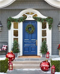 Balsam Hill 34" Outdoor Winter Evergreen Christmas Wreath