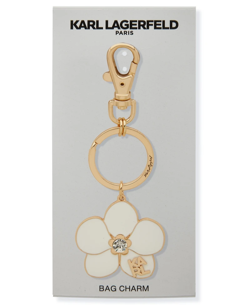 Karl Lagerfeld Paris Orchid Charm Bag Keychain