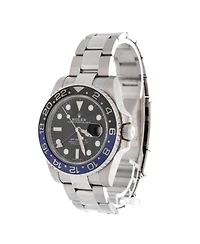 Pre-Owned Rolex Oyster Perpetual Date Gmt-Master Ii Batman Automatic Watch in Stainless Steel and Cerachrom 40mm