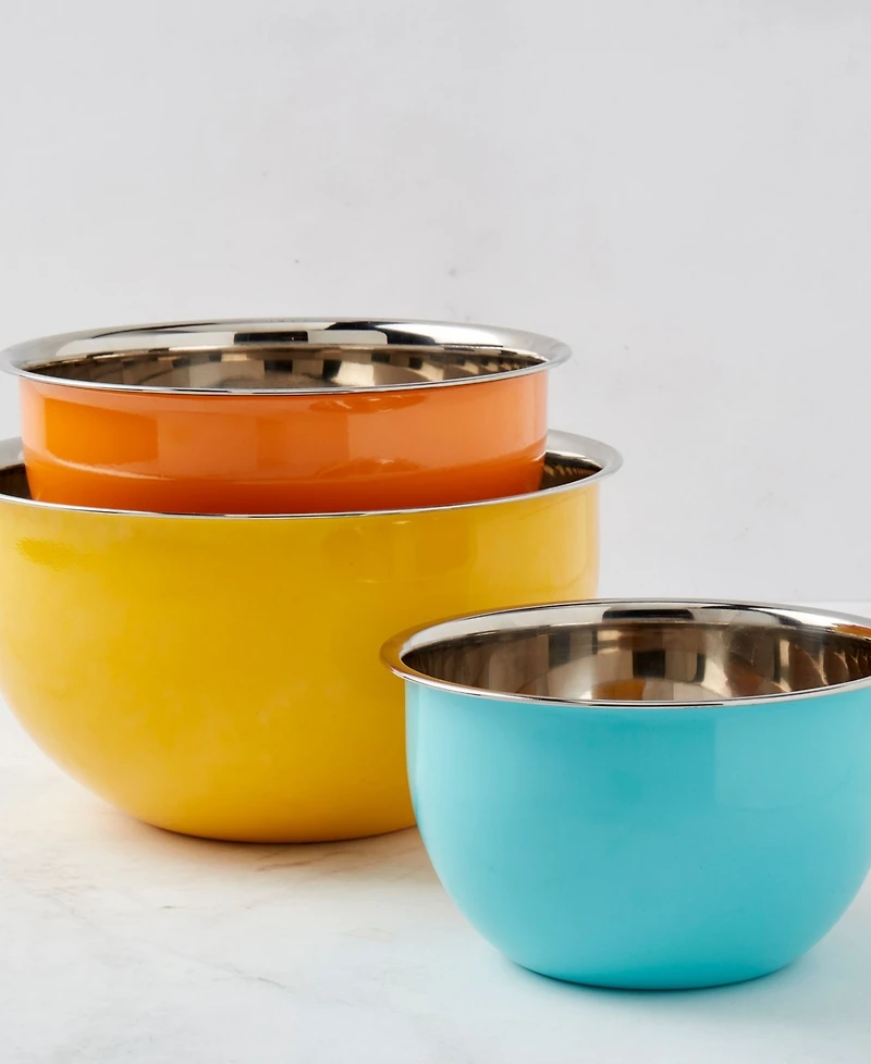 Infuse Latin 3-Pc. Stainless Steel Mixing Bowl Set
