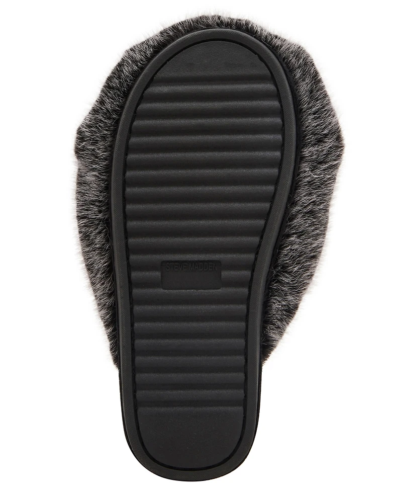 Steve Madden Women's Poof Cozy Slides Slippers