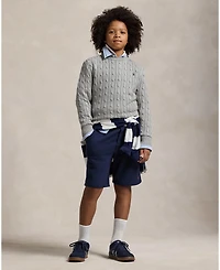 Polo Ralph Lauren Big Boys Cable- Knit Crewneck Sweater