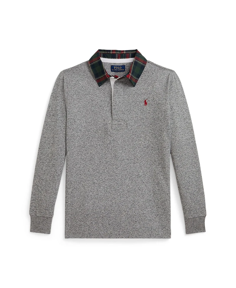Polo Ralph Lauren Toddler and Little Boys 2T-7 Twill Rugby Collar Sweater