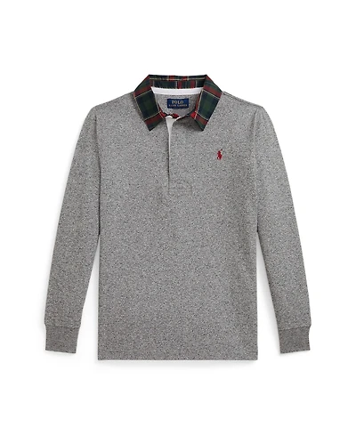 Polo Ralph Lauren Toddler and Little Boys 2T-7 Twill Rugby Collar Sweater