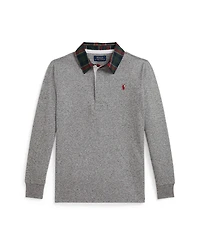 Polo Ralph Lauren Toddler and Little Boys 2T-7 Twill Rugby Collar Sweater