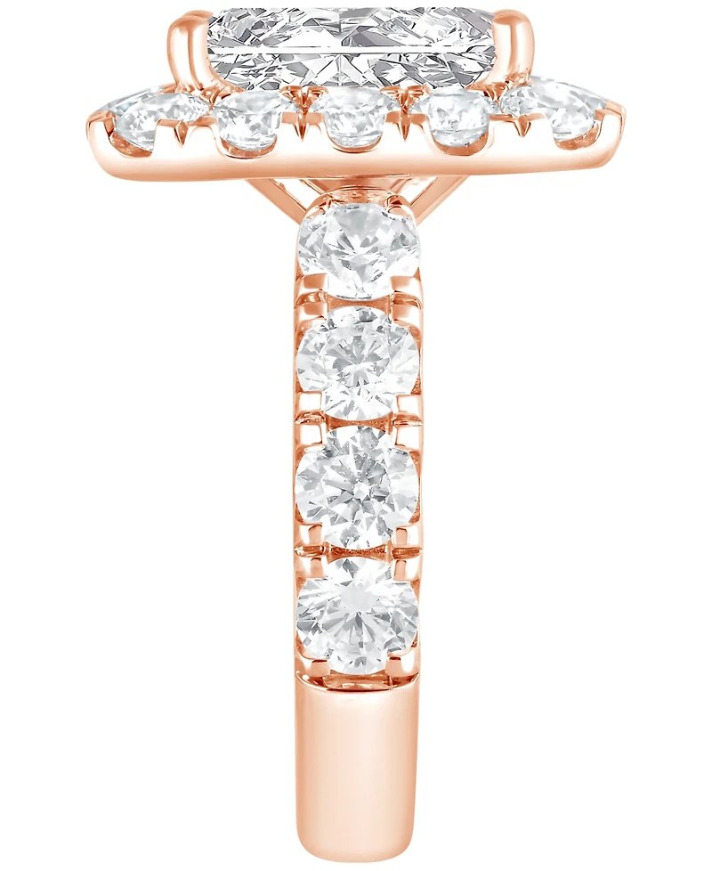 Bagley Mischka Certified Lab Grown Diamond Emerald Halo Engagement Ring (8-3/4 ct. t.w.) 14k Gold