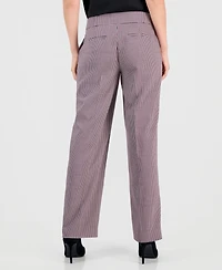 Kasper Women's Houndstooth Wide-Leg Pants