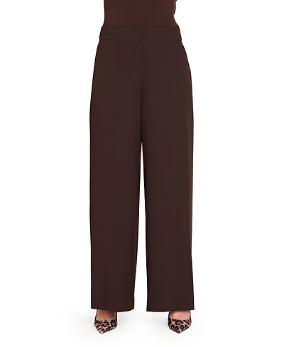 Tahari Asl Women's Mid-Rise Wide Leg Pants