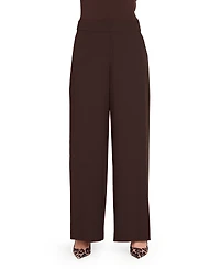 Tahari Asl Women's Mid-Rise Wide Leg Pants