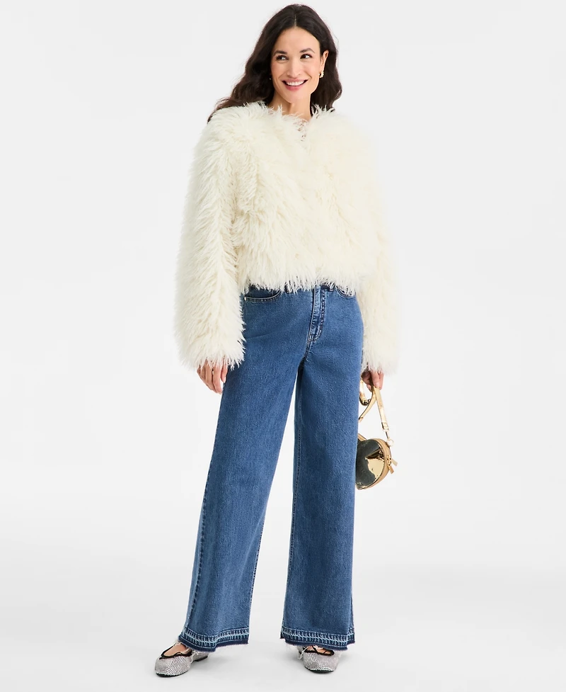 On 34th Women's Solid Faux-Fur Completer Jacket, Macy's Exclusive