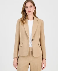 Kasper Women's Notched Collar One-Button Blazer