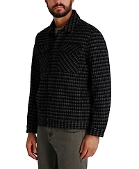 Karl Lagerfeld Paris Men's Textured Shirt Jacket