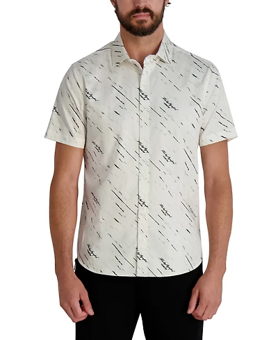 Karl Lagerfeld Paris Men's Short Sleeve Shirt