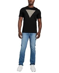 Guess Triangle Logo Short Sleeve Crewneck T-Shirt