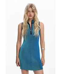 Desigual Women's Vertical striped dress