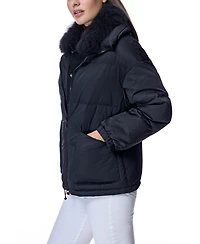 Julia & Stella by Maximilian Women's Fur-Trimmed Puffer