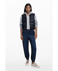 Desigual Women's Sweatshirt kombiniert mit gepolsterter Weste