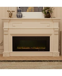 42''Classic Built-in or Wall-Mounted Direct Vent Electric Fireplace