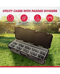 Skb Cases 43.5 Inch Waterproof Case with Think Tank Designed Dividers, Black