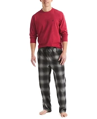 Nautica Men's Fleece Plaid Pajama Pants