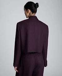 Kenneth Cole Women's Cropped Boyfriend Jacket