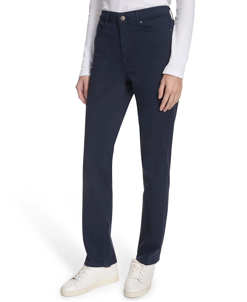 Nautica Jeans Women's Solid Stretch Full-Length Jeans